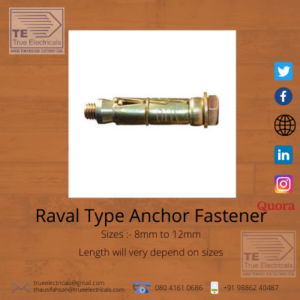 Rawl type Anchoe fasteners